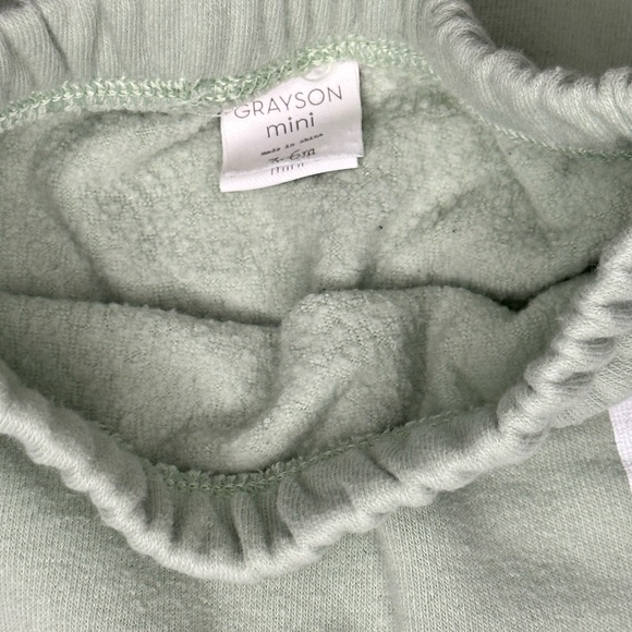 Mini Greyson Light Green Sweatsuit 2 Pieces ~ Hoodie and Pant Size 3-6M - Picture 2 of 10